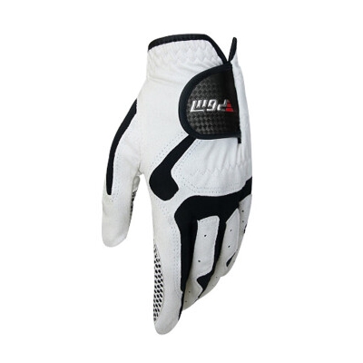 PGM 高尔夫手套 男士 高尔夫超纤布手套 左手单只 防滑颗粒 左手 白色【1只】 24码