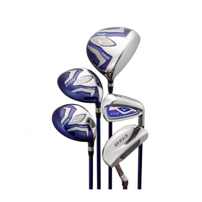 美津浓（MIZUNO）高尔夫球杆女士EFIL8新款轻量碳素套杆初中级练习下场高容错球杆 碳素L3木6铁1推+球包（粉紫色）